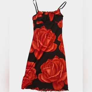Vintage Floral Body-Con Mini Dress by Kona